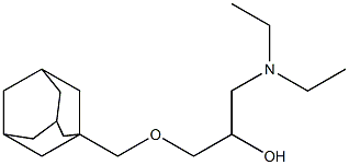 1-Diethylamino-3-(adamantan-1-ylmethoxy)-2-propanol Structure