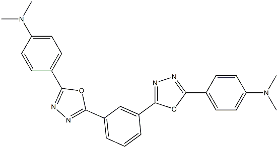 2,2'-(1,3-Phenylene)bis[5-[4-(dimethylamino)phenyl]-1,3,4-oxadiazole] 구조식 이미지