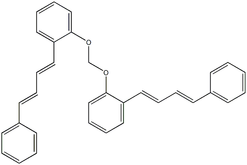 Bis[2-(4-phenyl-1,3-butadien-1-yl)phenoxy]methane Structure