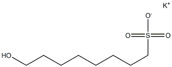 8-Hydroxyoctane-1-sulfonic acid potassium salt 구조식 이미지