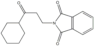 2-(3-Oxo-3-cyclohexylpropyl)-2H-isoindole-1,3-dione Structure