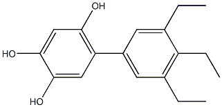 5-(3,4,5-Triethylphenyl)benzene-1,2,4-triol Structure