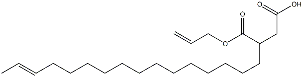 3-(14-Hexadecenyl)succinic acid 1-hydrogen 4-allyl ester 구조식 이미지