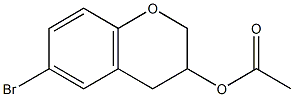 Acetic acid 6-bromochroman-3-yl ester Structure