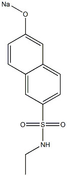 N-Ethyl-6-sodiooxy-2-naphthalenesulfonamide 구조식 이미지