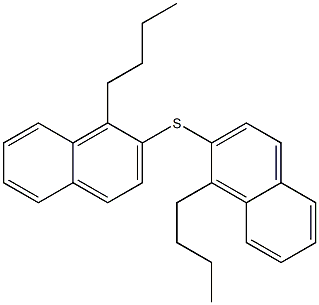 (Butyl)(2-naphtyl) sulfide Structure