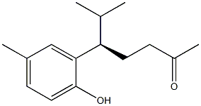 (R)-5-(2-Hydroxy-5-methylphenyl)-6-methyl-2-heptanone 구조식 이미지