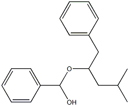 Benzaldehyde benzylisoamyl acetal Structure