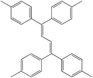 1,1,4,4-Tetrakis(4-methylphenyl)-1,3-butadiene 구조식 이미지