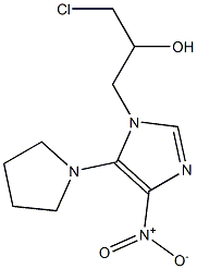 5-(Pyrrolidin-1-yl)-4-nitro-1-(3-chloro-2-hydroxypropyl)-1H-imidazole Structure