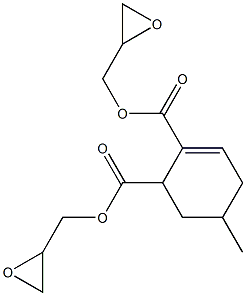 5-Methyl-2-cyclohexene-1,2-dicarboxylic acid diglycidyl ester Structure