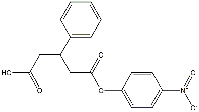 3-Phenylglutaric acid hydrogen 1-(4-nitrophenyl) ester 구조식 이미지