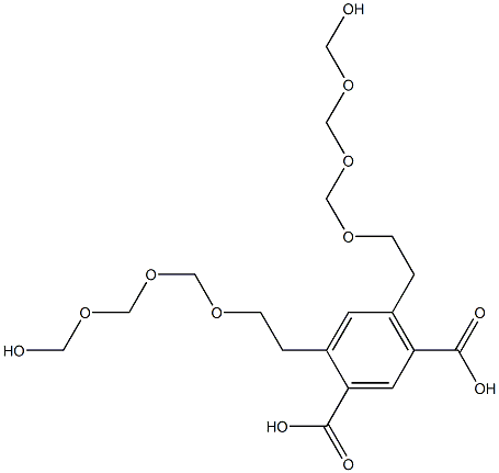 4,6-Bis(8-hydroxy-3,5,7-trioxaoctan-1-yl)isophthalic acid Structure