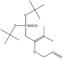 [2-(2-Propenyloxy)-3-methyl-2-butenyl]phosphonic acid di-tert-butyl ester Structure