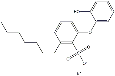 2'-Hydroxy-3-heptyl[oxybisbenzene]-2-sulfonic acid potassium salt 구조식 이미지