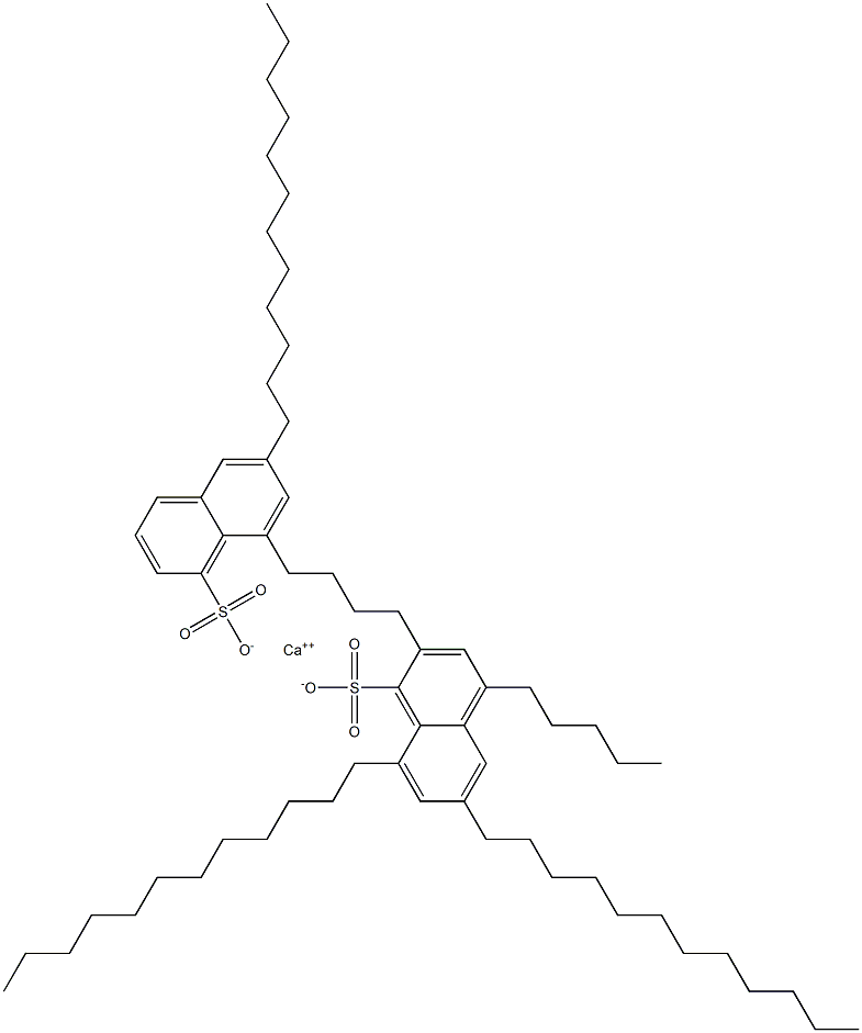 Bis(6,8-didodecyl-1-naphthalenesulfonic acid)calcium salt 구조식 이미지