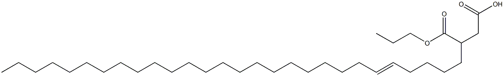 3-(5-Octacosenyl)succinic acid 1-hydrogen 4-propyl ester 구조식 이미지