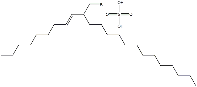 Sulfuric acid 2-(1-nonenyl)pentadecyl=potassium ester salt 구조식 이미지