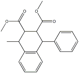 1-Methyl-4-phenyltetralin-2,3-dicarboxylic acid dimethyl ester Structure