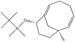 (7S,10S)-10-(tert-Butyldimethylsiloxy)-7-methylbicyclo[5.3.1]undeca-1,5-diene 구조식 이미지