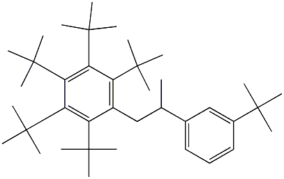 1-(Penta-tert-butylphenyl)-2-(3-tert-butylphenyl)propane 구조식 이미지
