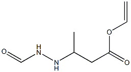 3-(2-Formylhydrazino)butyric acid vinyl ester 구조식 이미지