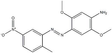 2,5-Dimethoxy-4-amino-2'-methyl-5'-nitroazobenzene Structure