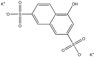 4-Hydroxy-2,7-naphthalenedisulfonic acid dipotassium salt Structure