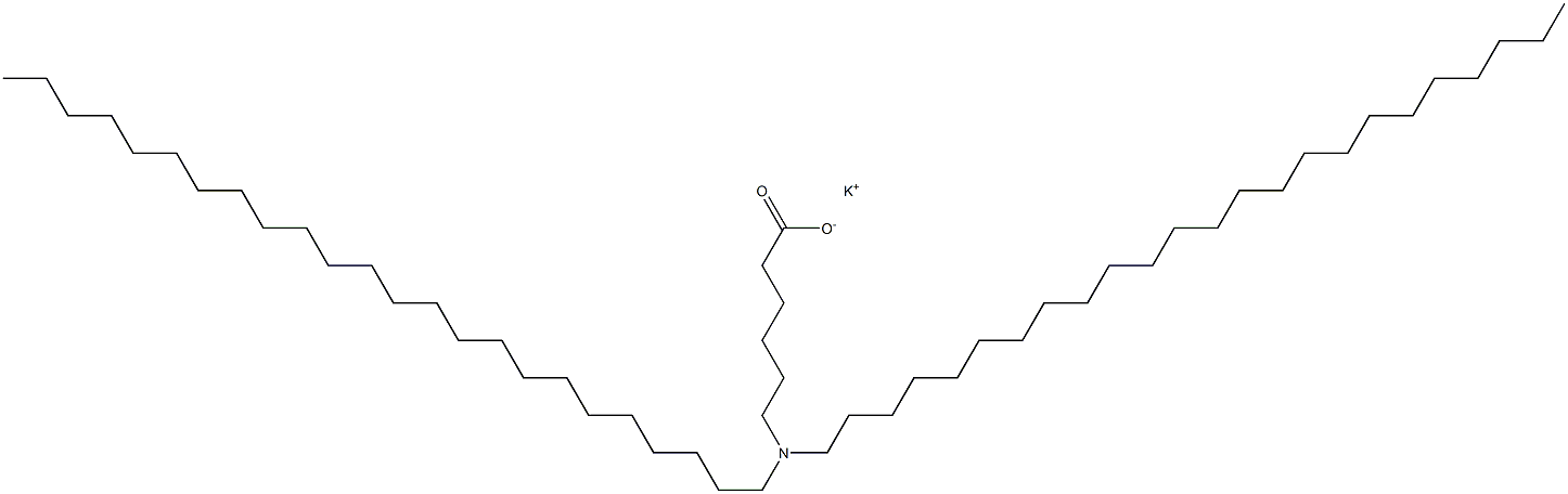 6-(Ditetracosylamino)hexanoic acid potassium salt 구조식 이미지