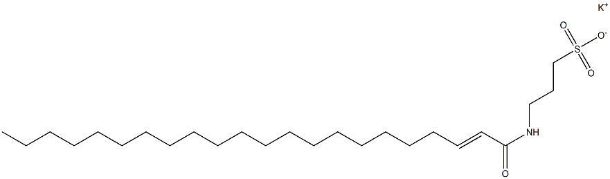 3-[(1-Oxo-2-docosen-1-yl)amino]-1-propanesulfonic acid potassium salt Structure