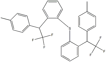 [1-(4-Methylphenyl)-2,2,2-trifluoroethyl]phenyl sulfide 구조식 이미지