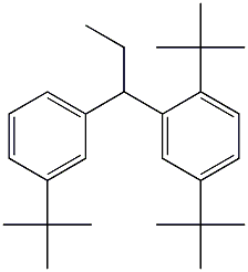 1-(2,5-Di-tert-butylphenyl)-1-(3-tert-butylphenyl)propane 구조식 이미지