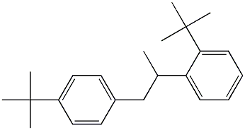 2-(2-tert-Butylphenyl)-1-(4-tert-butylphenyl)propane Structure
