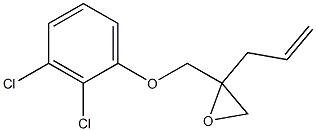 2,3-Dichlorophenyl 2-allylglycidyl ether Structure