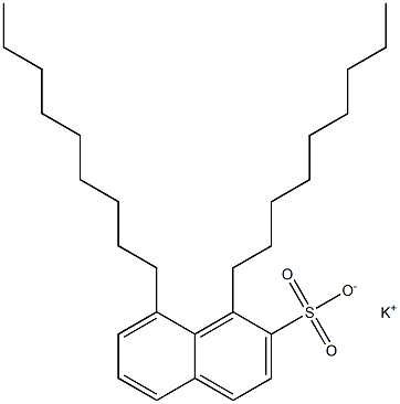 1,8-Dinonyl-2-naphthalenesulfonic acid potassium salt Structure