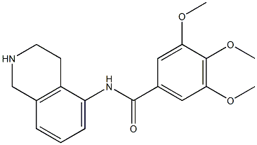 N-[(1,2,3,4-Tetrahydroisoquinolin)-5-yl]-3,4,5-trimethoxybenzamide Structure