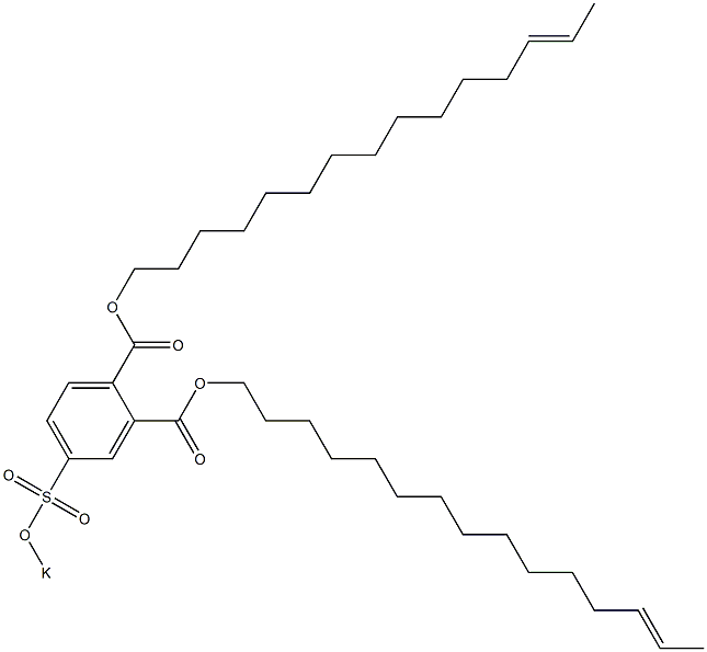 4-(Potassiosulfo)phthalic acid di(13-pentadecenyl) ester Structure