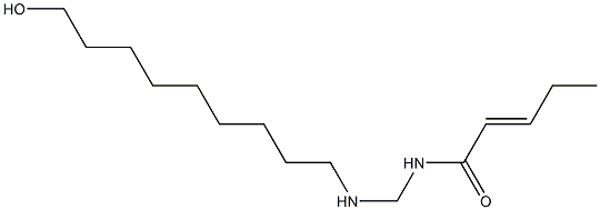 N-[[(9-Hydroxynonyl)amino]methyl]-2-pentenamide 구조식 이미지