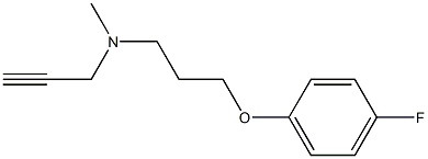 N-Methyl-N-(2-propynyl)-3-(4-fluorophenoxy)propylamine 구조식 이미지