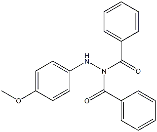 N1-Benzoyl-N2-(4-methoxyphenyl)benzhydrazide 구조식 이미지