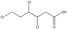 3,4,6-Trichlorohexanoic acid Structure