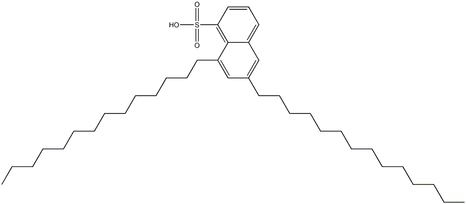 6,8-Ditetradecyl-1-naphthalenesulfonic acid 구조식 이미지