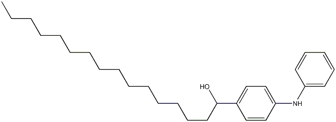 4-(1-Hydroxyhexadecyl)phenylphenylamine 구조식 이미지