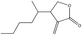 5-Hexyl-3-methylene-4,5-dihydrofuran-2(3H)-one Structure