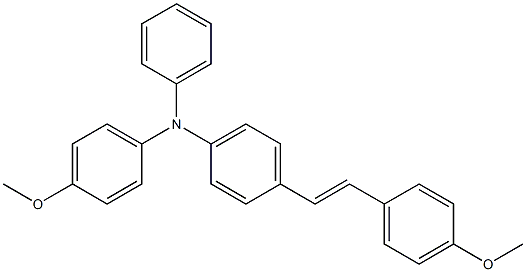 4-Methoxy-4'-(4-methoxyphenylphenylamino)stilbene 구조식 이미지