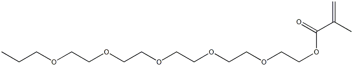 Methacrylic acid 2-[2-[2-[2-(2-propoxyethoxy)ethoxy]ethoxy]ethoxy]ethyl ester 구조식 이미지