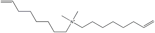 N,N-Dimethyl-N,N-di(7-octenyl)aminium 구조식 이미지