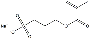 3-(Methacryloyloxy)-2-methyl-1-propanesulfonic acid sodium salt 구조식 이미지