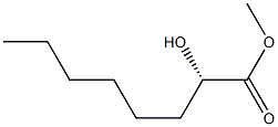 [S,(+)]-2-Hydroxyoctanoic acid methyl ester 구조식 이미지