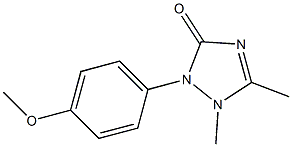 2-(4-Methoxyphenyl)-1,5-dimethyl-1,2-dihydro-3H-1,2,4-triazol-3-one 구조식 이미지